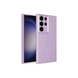 Funda de Silicona Líquida con Brillantina de Lujo para Samsung Galaxy S23 Ultra, Cubierta Trasera de Silicona Suave con Protección para la Cámara - Product Image 1