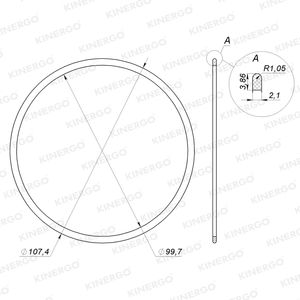 Anillo de Sellado SRCH04 para Aisin Warner Toyota / Lexus AS68RC (A465); AS69RC A860E - Product Image 2