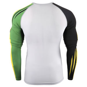 Hot Sale Men's Breathable Rash Guard All Sizes <b>Long</b> <b>Sleeve</b> Spandex/Polyester Sublimation <b>Compression</b> <b>Shirt</b> MMA BJJ Gym Fitness - Product Image 2