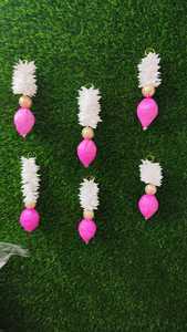 Hermosa Guirnalda de Flores de Papel del Sur de la India, Jazmín, Loto, Decoración de Madera Sola, Regalo Artificial Indio para Navidad y Bodas - Product Image 6