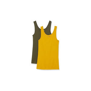 Camisetas sin mangas de punto transpirable para hombre, cuello redondo, ropa deportiva 100% algodón - Product Image 5