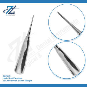Lindo Levian 2.5mm ascenseur de racine droite allemand d'ascenseurs d'extraction dentaire en acier inoxydable de haute qualité fabricant Pakistan - Product Image 3