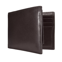 Dompet kulit pria, kualitas tahan lama ramping dan ramping lipat dua dompet ID dan tempat kartu kredit berkualitas tinggi