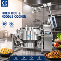 Machine à riz frit industrielle 300L, cuisinière à riz commerciale à gaz et à induction électrique pour restaurant, cantine, repas préparés