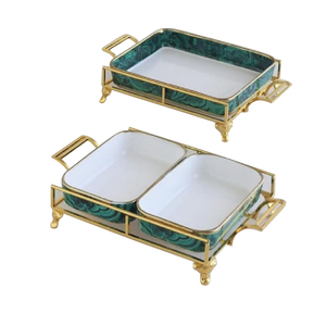 Cena Mesa Decoración Comida Pasta Bandeja para servir Diseño personalizado Ensalada Comida Postre Bandeja para servir - Product Image 1