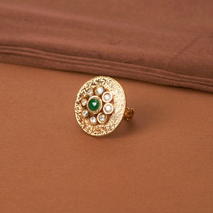 Kanhai Đồ Trang Sức Của Phụ Nữ Cổ Điển Hòa Bình Thiết Kế Pha Lê & Rhinestone Có Thể Điều Chỉnh Vòng Với Mạ Vàng-Nhân Tạo Thời Trang Đồ Trang Sức - Product Image 1