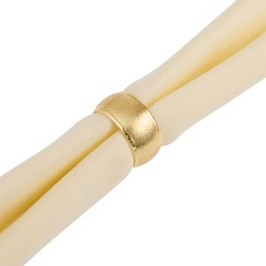 Anillos de Servilleta Jiema en Forma de Semicírculo, Anillos de Servilleta Metálicos Dorados Semicirculares para Fiestas, Eventos, Bodas, Cenas, Decoración de Mesa de Hotel - Product Image 1