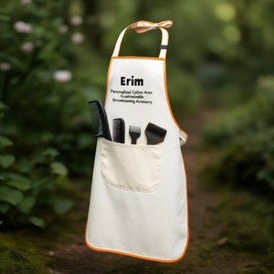 Grembiule in Cotone Personalizzato Erim con Accessori, Accessorio per Toelettatura Personalizzabile - Product Image 3