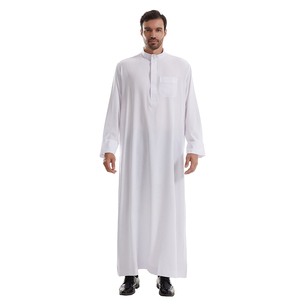 Premium Men's Thobe Modern Fit Arabic Jubba Men's Traditional Thobe Plain trendy Men's Customized Al Daffah - Product Image 4