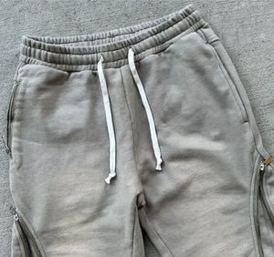 กางเกงผ้าคอตตอนออร์แกนิกปรับแต่งได้มีโลโก้ตามสั่งสไตล์วินเทจผ้าโปร่งใส่สบายเอวกลางแบบลำลองปรับแต่งได้ตามต้องการ - Product Image 4