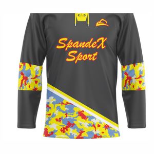 Uniformes de Hockey sobre Hielo Personalizados con el Nombre del Equipo, Impresos, Transpirables y que Absorben la Humedad - Product Image 5