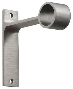 Soportes de cortina de hierro antiguo para barras de cortina gruesas soportes de montaje en pared decorativos con artesanía de metal rústico - Product Image 1