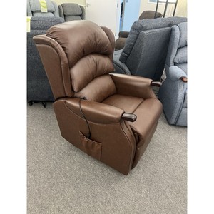 Fauteuil inclinable à double moteur Celebrity Westbury avec fonction d'inclinaison Cloud Zero extensible, cuir véritable, livraison gratuite au Royaume-Uni - Product Image 4