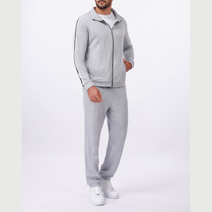 Mode à la mode hommes survêtement élégant deux pièces tenue de sport pour la gymnastique Jogging formation et usage décontracté - Product Image 4