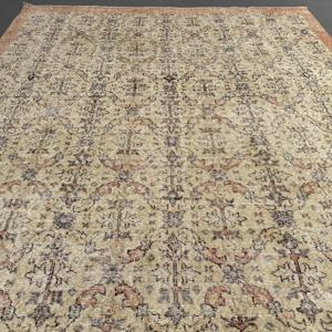 พรมวินเทจขนาด 6x11.4 ฟุต (183x347 ซม.) สีน้ำตาล พรมตุรกีสีพื้น - Product Image 4