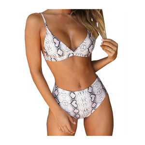 Venta al por mayor traje de baño ropa de playa de las mujeres de la sublimación de moda Bikini tendencia caliente 2025 color sólido personalizado V cut bikini - Product Image 4