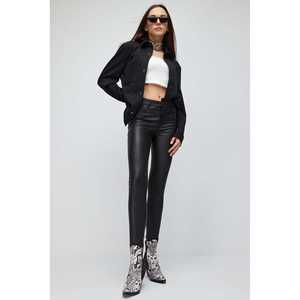 Pantalones Ajustados con Aspecto de Cuero - Product Image 3