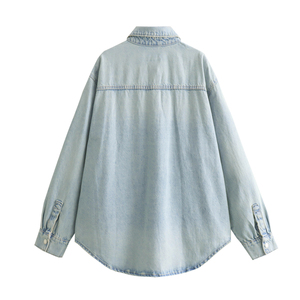 Nouvelle mode veste en jean pour femmes détail peau de mouton tissu en coton conception imperméable-haute qualité vente chaude tendance veste d'hiver - Product Image 2