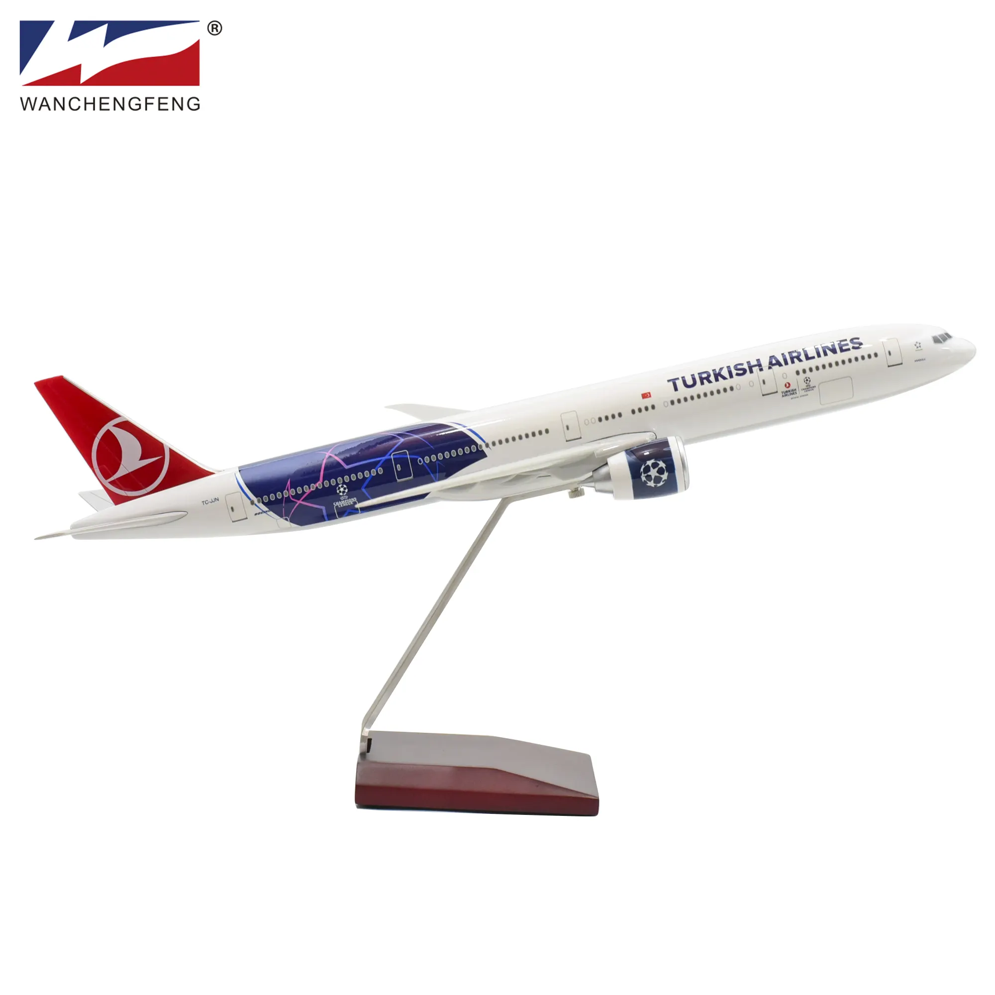 Turkish Airlines B777 1/160 46cm Avião Modelo Avião Modelo Resina