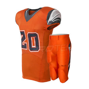 Uniforme de Football américain personnalisé, nouveau Style, dernier modèle, couleur Orange, uniformes de Football américain - Product Image 1