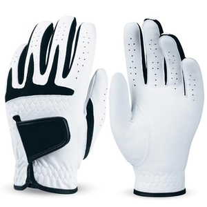 Best Selling <b>Ladies</b> Custom Logo Golf <b>Gloves</b> Genuine <b>Leather</b> Synthetic Cabretta Material Hand Grips for Sports sheepskin - Product Image 1