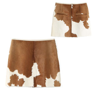 Jupe en cuir véritable pour femmes Nouvelle arrivée Meilleure qualité Écologique Style décontracté Toutes tailles Mode populaire - Product Image 5