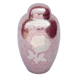 Domtop Urna de cenizas humanas para adultos hecha a mano Urna de cremación de metal duradero en Nuevo diseño Suministros funerarios de plata y oro - Product Image 6