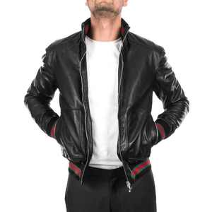 Nueva marca de ropa de cuero Chaqueta de cuero para hombre Chaqueta negra Chaqueta de cuero de oveja de moda británica de alta calidad para hombres - Product Image 6