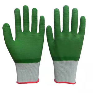 Gants de travail robustes personnalisés en latex enduit, paume antidérapante en latex gaufré, poignet élastique tricoté sans couture, pour le jardinage - Product Image 1