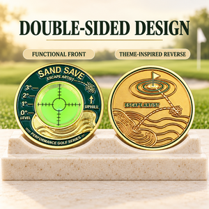 Niveau à bulle double face pour green de golf, design personnalisé, aide portable d'entraînement au putting pour cadeaux et événements de golf - Product Image 2