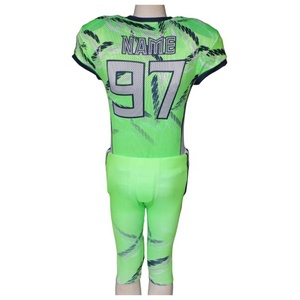 Uniforme de Fútbol Americano Transpirable y Fácil de Usar, Ropa de Equipo, Impresión por Sublimación, Manga Corta, Talla Grande, Servicio OEM - Product Image 4