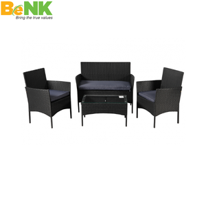 BeNK Ensemble de chaises modernes en rotin non pliable pour l'extérieur, jardin, cour, hôtel et salon, appartement et ferme - Product Image 1