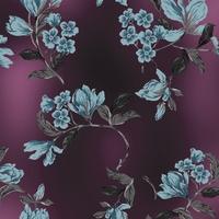 Tissu en polyester Koshibo à motifs floraux personnalisés, imprimé numériquement, pour robes de mariée et hauts de créateurs (Canada, États-Unis)