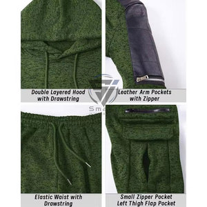 Custom Breathable Casual Autumn Polyester Tracksuits Patchwork Zip Windbreaker Jacket <b>Pants</b> Jogger Sets Men - Product Image 5