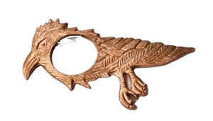 Vintage Brass Eagle <b>Magnifier</b> Glasses Multi-Functional Swivel Desk Metal Desktop Decor with Copper Finish for <b>Reading</b> - Product Image 4