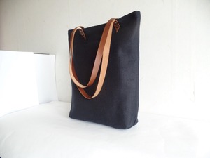 Sac fourre-tout en toile de cuir de grande capacité Toile cirée faite à la main Durable élégant travail école bureau Shopper LCT-0061 - Product Image 2