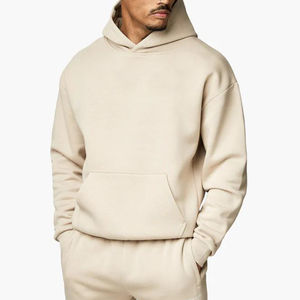 Combinaisons de sport unisexes avec logo personnalisé Survêtement d'entraînement d'hiver imprimé de haute qualité Baggy Sports Jogging Sets Hooded 100% Cotton Solid - Product Image 6