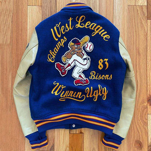 Veste de sport formelle pour homme, best-seller, haute qualité, imperméable, réversible, brodée, style Letterman - Product Image 3