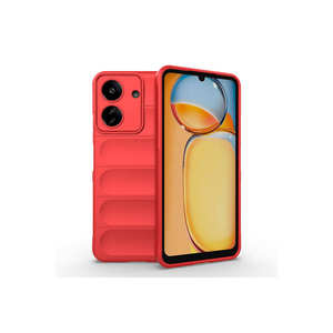Coque de téléphone en silicone TPU rouge au design ethnique de luxe pour Poco C65 Blackshark A55 11Pro Realme – Housse de protection souple givrée ethnique - Product Image 1