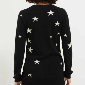 Conjunto de pantalones de dos piezas Ropa de estrellas para mujer Chándal de Cachemira para mujer con Sudadera con capucha de Cachemira - Product Image 3