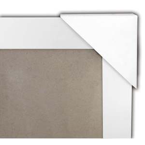XXL White Wood Finish <b>Poster</b> Frame 100 X 150 cm Minimalist Design Style with Plant Pattern - Product Image 5
