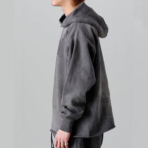 Hombres Oversized Acid Wash Hoodie Vintage Pullover Streetwear Casual Faded Look Sudadera Moda Hip Hop - Product Image 3