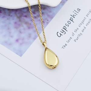 Gold Metal Heart Urn <b>Necklaces</b> <b>for</b> Ashes Keepsake Memorial Urn Cremation Jewelry Ash <b>Pendant</b> <b>for</b> Women <b>Men</b> Love One Custom Size - Product Image 5