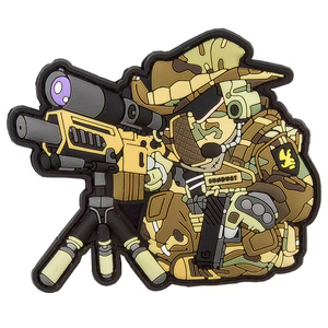 Parches Tácticos de PVC Impermeables - Personalizables, Ecológicos, con Diseños 3D en Relieve para Coser, con Forma de Corazón y Letras, para Equipamiento de Airsoft - Product Image 4