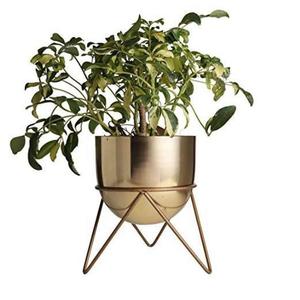 Maceta de Flores de Calidad Sostenible con Soporte, Macetas Decorativas para Interiores y Exteriores, Macetero de Diseño Metálico Hecho a Mano - Product Image 2