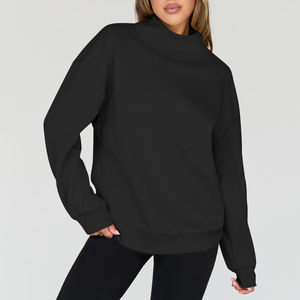 <b>Top</b> Seller Long Sleeve Oversized Sweatshirt For Ladies 2025 New Arrival 100% Cotton Ladies Oversized Sweatshirt - Product Image 5