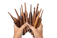 Ensemble de crochets en bois pour artisanat, 12 pièces, aiguilles à tricoter, boîte de rangement en bois pour le crochet, support organisateur pour le fil