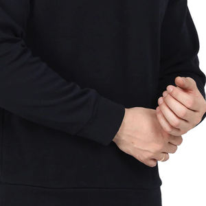 Sudadera de algodón para hombre con logotipo personalizado, suave, cómoda, ligera, manga larga, informal, gimnasio, Fitness, uso diario al aire libre - Product Image 4