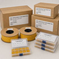 Penanda Kabel Nilon EC0 EC1 EC2 EC3 ECJ Pemasok OEM Nomor Router A-Z Label Penanda Selubung Spiral