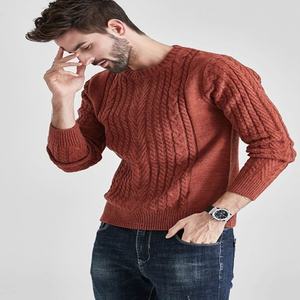 Suéteres de hombre, suéter tejido de punto con mangas completas para hombre - Product Image 5